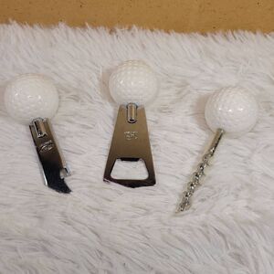 Ideal D.Patent Collection Golf Ball Bar Set Bottle Wine Opener Corkscrew